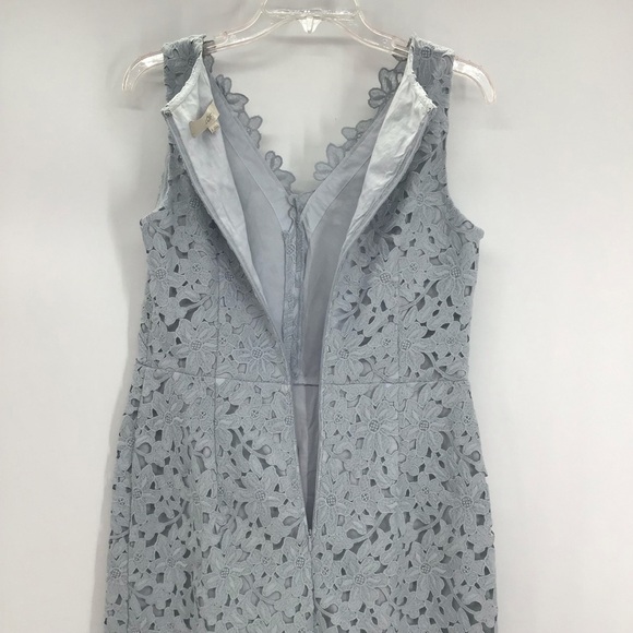 Ann Taylor LOFT Women’s Lace Sheath Dress Bodycon Light Blue Career Size 8 - Picture 5 of 9